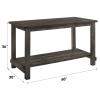 Martha II Weathered Gray Finish 7 PCs Counter Height Dining Room Set
