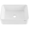 VEVOR Modern Ceramic Vessel Sink 19"x14.7" Bathroom Vanity Bowl Countertop White