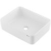 VEVOR Modern Ceramic Vessel Sink 19"x14.7" Bathroom Vanity Bowl Countertop White