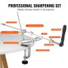 VEVOR Knife Sharpener Kit, 360¬∞ Rotation Flip Fixed Angle Knife Sharpening System with 12 Whetstones 120-10000 Grit