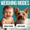 Digital Bathroom Scale for Body Weight Large Platform 12 inch 30cm High Capacity 440lb 200kg Accurate Scale for Adults Elderly Seniors Pets and Babies