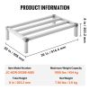 Newly Upgraded!VEVOR Aluminum Dunnage Rack Stationary Dunnage Rack 36' x 20' x 8' Storage Rack