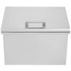VEVOR 40Quart Drop in Ice Chest Ice Cooler Ice Bin Stainless Steel 20"x16"x14.6"