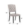 Bernard Weathered Gray Oak Finish 7 PCs Dining Room Set
