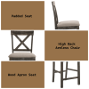 Martha II Weathered Gray Finish 7 PCs Counter Height Dining Room Set