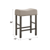Martha II Weathered Gray Finish 7 PCs Counter Height Dining Room Set