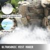 VEVOR Mist Maker Fogger 10 Head Ultrasonic Mist Fogger with Waterproof Power Supply Ultrasonic Fogger Humidifier Stainless Steel Pond Mister Fogger 5k