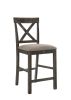 Martha II Weathered Gray Finish 7 PCs Counter Height Dining Room Set