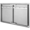 VEVOR BBQ Access Door 33W x 22H Inch, Double BBQ Door Stainless Steel, Outdoor Kitchen Doors for BBQ Island, Grilling Station, Outside Cabinet