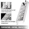 VEVOR Mist Maker Fogger 10 Head Ultrasonic Mist Fogger with Waterproof Power Supply Ultrasonic Fogger Humidifier Stainless Steel Pond Mister Fogger 5k