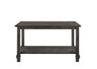Martha II Weathered Gray Finish 7 PCs Counter Height Dining Room Set