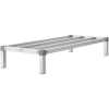 Newly Upgraded!VEVOR Aluminum Dunnage Rack Stationary Dunnage Rack 48' x 20' x 8' Storage Rack